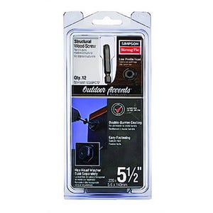 Simpson Strong-Tie® SDWS22512DBBRC12 5-1/2 DB Black, 12 pk