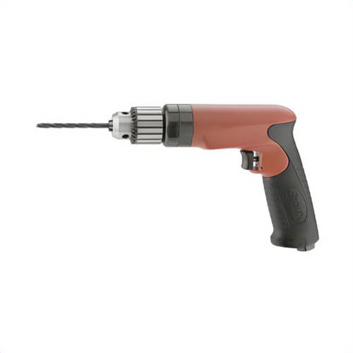 Sioux® SDR10P180N2 Non-Reversible Pistol Grip Drill, 1/4 in 3-Jaw/Keyed Chuck, 18,000 RPM Speed, 5-1/2 in OAL