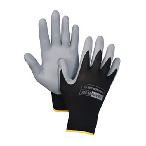 Sperian® By Honeywell 395-L Coated Gloves, General Purpose Lightweight, Series: Pure Fit™, L, Foamed Nitrile Palm, 13 ga Nylon