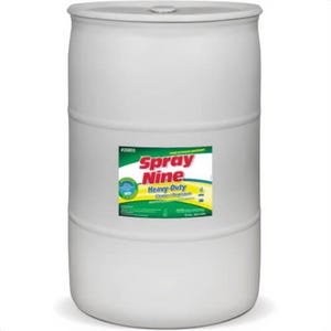 Spray Nine® 26855 Heavy Duty Cleaner, Degreaser and Disinfectant, 55 gal Drum