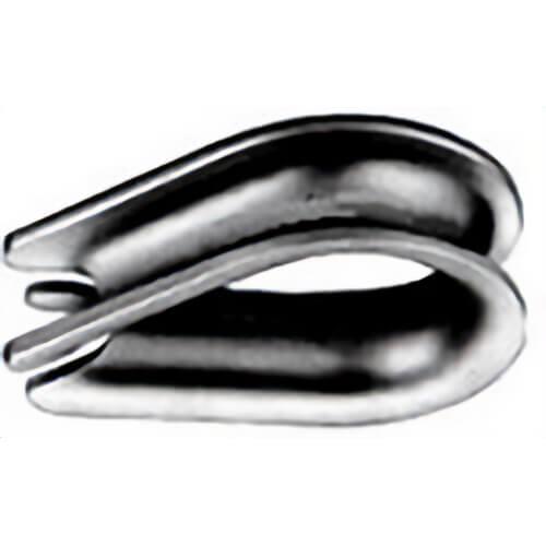 3/8 in Standard Light Duty Wire Rope Thimbles, Galvanized