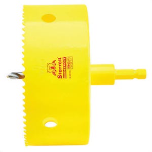 Starrett® ADCH0500 Global Series® Bi-Metal Deep Cut Dual Pitch Hole Saw with Arbor, 5 in dia, 2 in D Cutting, HSS Cutting Edge, 5/8-18 Arbor