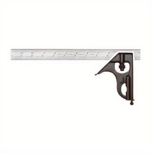 Starrett® C33MH-150 Combination Square Set, 2 pc, 150 mm L, Forged Steel Blade, Square Head