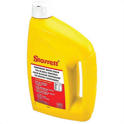 Starrett® SC4WHT Standard Powdered Chalk, White, 4 lb Capacity, Bottle Package