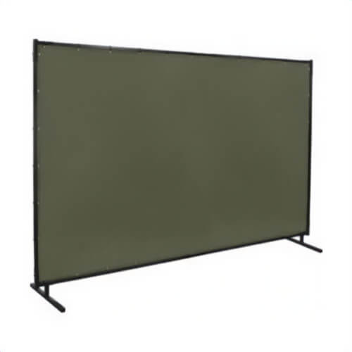 Steiner® Protect-O-Screen® HD™ 501HD-6X10 Flame Retardant Heavy Duty Welding Screen, 6 ft H x 10 ft W, 12 oz Fabric, Duck Canvas, Olive Green