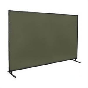 Steiner® Protect-O-Screen® HD™ 501HD-6X10 Flame Retardant Heavy Duty Welding Screen, 6 ft H x 10 ft W, 12 oz Fabric, Duck Canvas, Olive Green