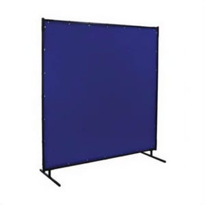 Steiner® Protect-O-Screen® Classic™ 525-6X8 Flame Retardant Welding Screen, 6 ft H x 8 ft W, 14 mil Thick, Tinted Transparent Vinyl, Blue
