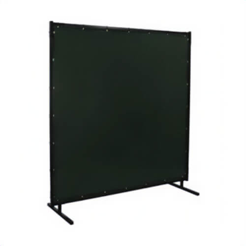 Steiner® Protect-O-Screen® HD™ 533HD-6X8 Flame Retardant Heavy Duty Welding Screen, 6 ft H x 8 ft W, 14 mil Thick, Tinted Transparent Vinyl, Dark Green