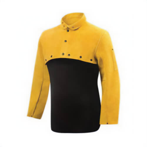 Steiner® 8210-X Welding Cape Sleeves, XL, Bourbon, Standard Side Split Cowhide Leather/Kevlar® Stitching, Snap Front/Cuff Closure