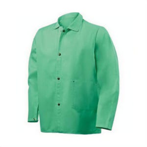 Steiner® Weldlite™ 1030-X Anti-Static Flame Retardant Jacket, XL, Cotton, Green, Resists: Mildew and Rot, ASTM D6413-10