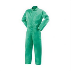 Steiner® Weldlite™ 1035-X Anti-Static Coverall, XL, Green, Cotton, 32 in L Inseam