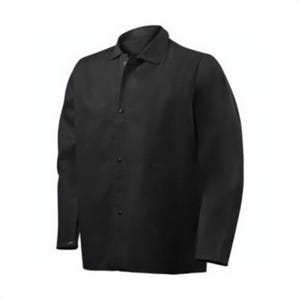 Steiner® Weldlite™ 1080-2X Anti-Static Flame Retardant Jacket, 2XL, Cotton, Black, Resists: Mildew and Rot, Specifications Met: ASTM D6413-10
