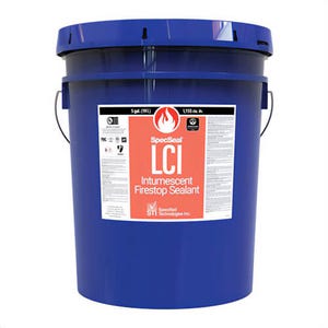 STI® LCI305 Intumescent Firestop Sealant, 5 gal Pail, 1155 cu-in, Sulfuric Acid Compound with Graphite and Crystalline Silica, Red