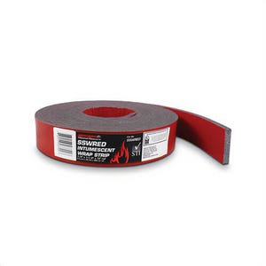 STI® SSWRED Intumescent Wrap Strip, 12 ft L x 1-1/2 in W, 4 hr Fire Rating, ASTM E814, CAN/ULC-S115, cULus Listed, Cwhus Listed, FM Approved