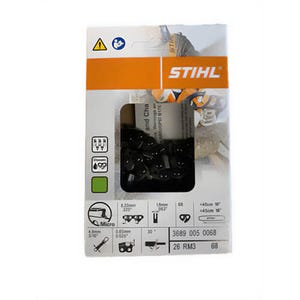 Stihl® 3689 005 0068 26RM3 68E Chainsaw Chain, Replacement Parts