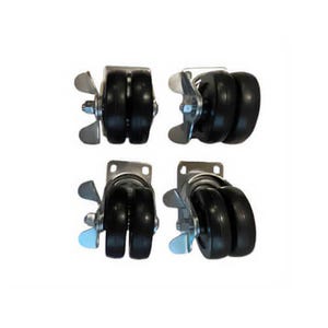 Sumner 779036 Caster, 3 in, Dual Wheel W/Brake