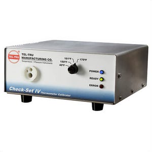 Tel-Tru® CS4-F80-320 Check-Set® IV Cold/Hot Calibrator, 4 Set Point, 40°/175°F, 0.2% Tolerance