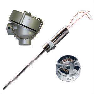 Tel-Tru® NPAA3204A101E0000 Industrial RTD Thermometer Probe, -60°/500°F, 1/2 in NPT, 4 in L Probe, 0.25 in dia Probe