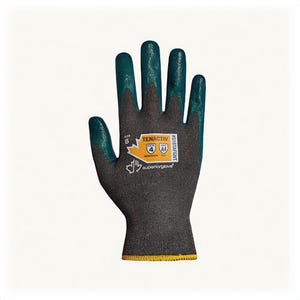 Superior Glove™ S18TAFGNT11 Dexterity® High Dexterity Cut-Resistant Gloves, Size 11, Zedcoat™ Nitrile Coating, Charcoal/Gray/Green