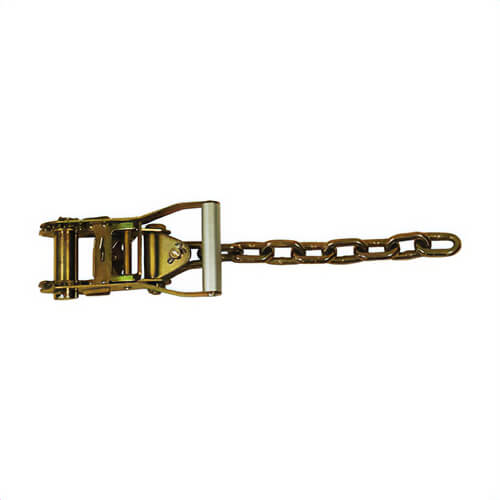 The Ratchet Depot AH-R51CE-12 Auto Hauler Short Wide Ratchet with 12 in Chain, 12 in L x 2 in W, 10000 lb Load, Fixed