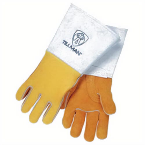 Tillman™ 850XL Premium Grade Stick Welding Gloves, Extra-Large, Cowhide Back/Kevlar® Stitching/Cowhide Leather Cuff, Gold