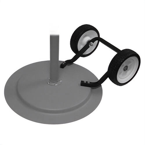 TPI ACMWK Standard Wheel Kit, For Use with Industrial Assembled Maximum Duty Circulator and Industrial Heavy Duty Yellow Air Circulator, Black