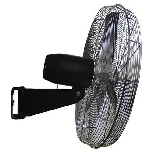 TPI CACU30W 1-Phase Standard Air Circulator, 30 in Blade, 4200 CFM High, 3800 CFM Medium, 3500 CFM Low Flow Rate, 120 VAC, 2.4 A