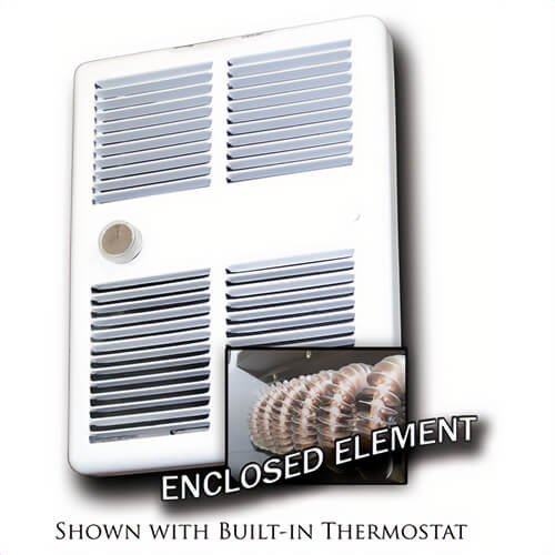 TPI HF3210T2RPW 3200 Fan Forced Midsized Electric Heater with Wall Box, 1/0.75 kW, 208/240 VAC