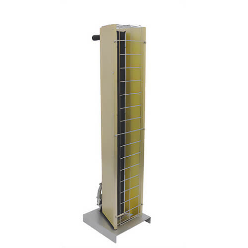 TPI FSP31481 1-Phase Heavy Duty Flat Portable Standard Stand Electric Infrared Heater, 10749 Btu/hr, 480 VAC, 3.15 kW