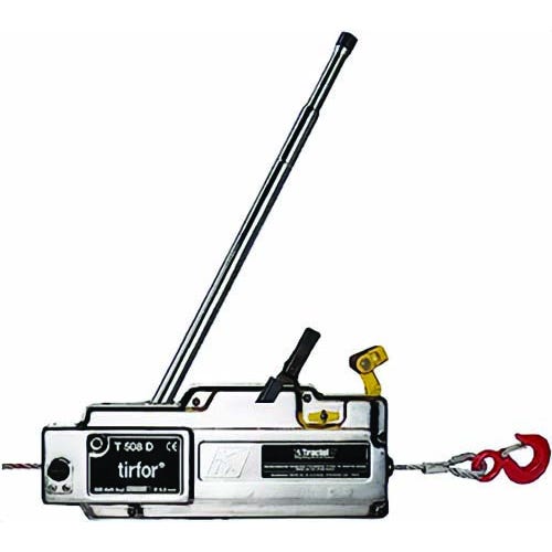 Tractel® 00869912430K Griphoist®/Tirfor® T508D Wire Rope Hoist, 1 ton, 2000 lb Capacity, 30 ft