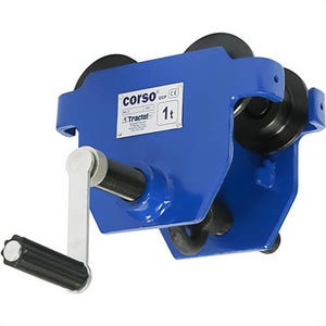 Tractel® 23389 Corso Overhead Push Trolley, 5 ton