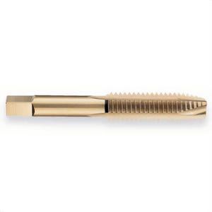 Triumph® Twist Drill Thundertap® 71234 T63HD Spiral Point Tap, #10-32 Thread, H3 Thread Limit, Plug Chamfer, 2 Flutes, Bronze Oxide, HSS