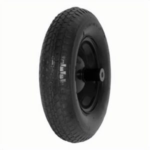 True Temper® T22CC Wheelbarrow Tire, Ribbed, 8 in dia Tire Rim