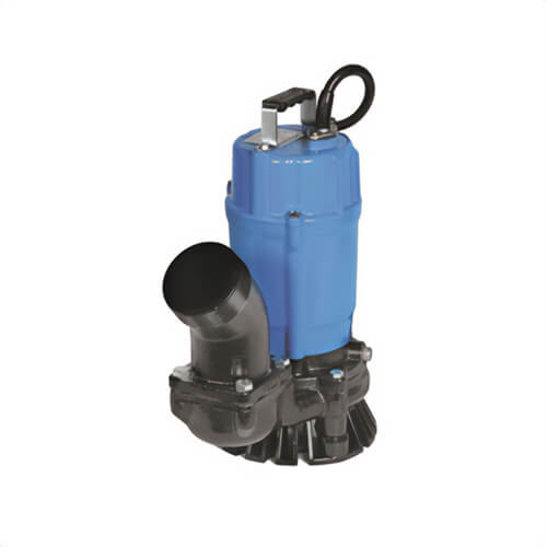 Tsurumi Pump HS3.75S Manual Electric Submersible Pump, V-Ring Seal Design