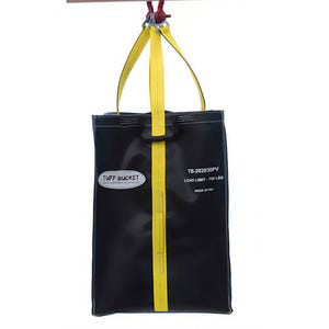 Tuff Bucket Square VCP Bucket with Vinyl Coated Polyester Base, 750 lb WLL, 30 in Height, 20 x 20 in Diameter