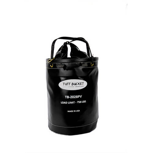 Tuff Bucket Round VCP Bucket with Vinyl Coated Polyester Base, 500 lb WLL, 28 in Height
