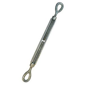 Turnbuckle, Eye/Eye End/End, 1/2 in Thread dia, Working Load: 2200 lb, 12 in Take Up, 19.08 in Closed Length, Drop Forged Steel