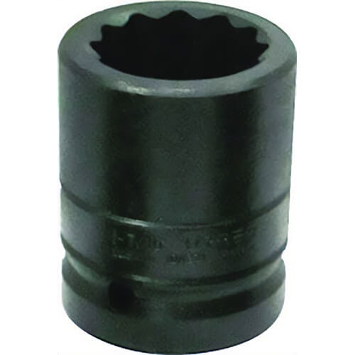 Urrea® 10025T Impact Socket, 1 in, 12-Point, 1-9/16 in