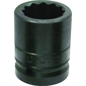 Urrea® 10025T Impact Socket, 1 in, 12-Point, 1-9/16 in