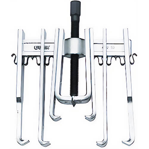 Urrea® 4212SJ Puller, Straight Jaw, 14 pc, 6 ton