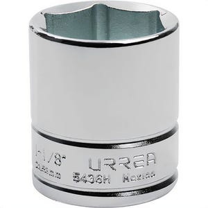 Urrea® 5425 Chrome Socket, 1/2 in Drive, 12-Point, 25/32 in