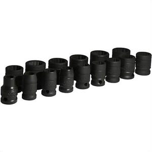 Urrea® 74201 Impact Socket Set, 1/2 in, 15 pc