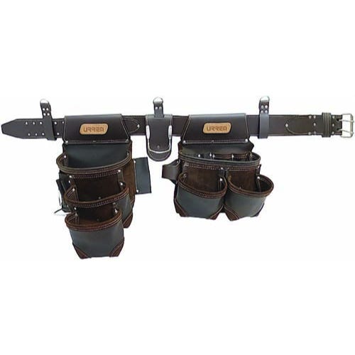 Urrea® BN134 Tool Pouch, 16 Pocket, Oil Leather