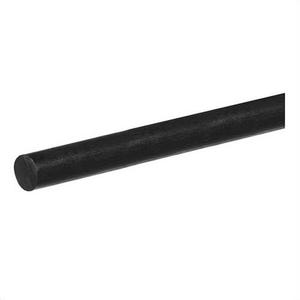USA Sealing BULK-CR-CF-8 Uni-Directional Rod, Carbon Fiber, 5/8 in dia, 1 ft L, Black