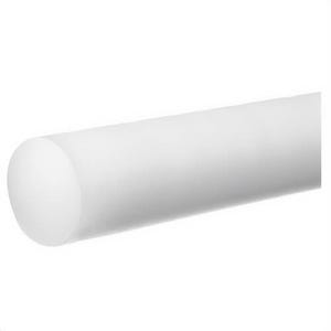 USA Sealing BULK-PR-AC-69 High Temperature Standard Grade Plastic Rod, Acetal, 1/2 in dia x 2 ft L, Opaque White