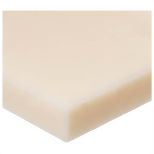 USA Sealing BULK-PS-NYL-71 Plastic Sheet, Nylon 6/6, 12 in L x 12 in W x 1 in Thick, Off-White