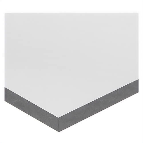 USA Sealing BULK-PS-PVC-84 Multi-Purpose Standard Grade Plastic Sheet with Plain Backing, PVC, 24 in L x 12 in W x 1/2 in Thick, Opaque Gray