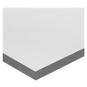USA Sealing BULK-PS-PVC-84 Multi-Purpose Standard Grade Plastic Sheet with Plain Backing, PVC, 24 in L x 12 in W x 1/2 in Thick, Opaque Gray