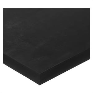 USA Sealing BULK-RS-H50-453 Standard Grade Rubber Sheet, Buna-N, 12 in L x 6 in W x 3/8 in Thick, Black