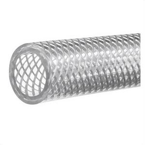 USA Sealing ZUSA-HT-3026 Multi-Purpose Polyester Braid Reinforced PVC Tubing, 3/8 in ID x 5/8 in OD x 5 ft L, 1/8 in Thick Wall, PVC, Import